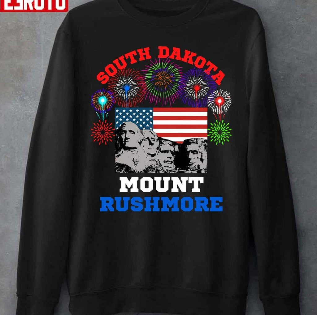 South Dakota Mount Rushmore 4th Of July Unisex T-Shirt