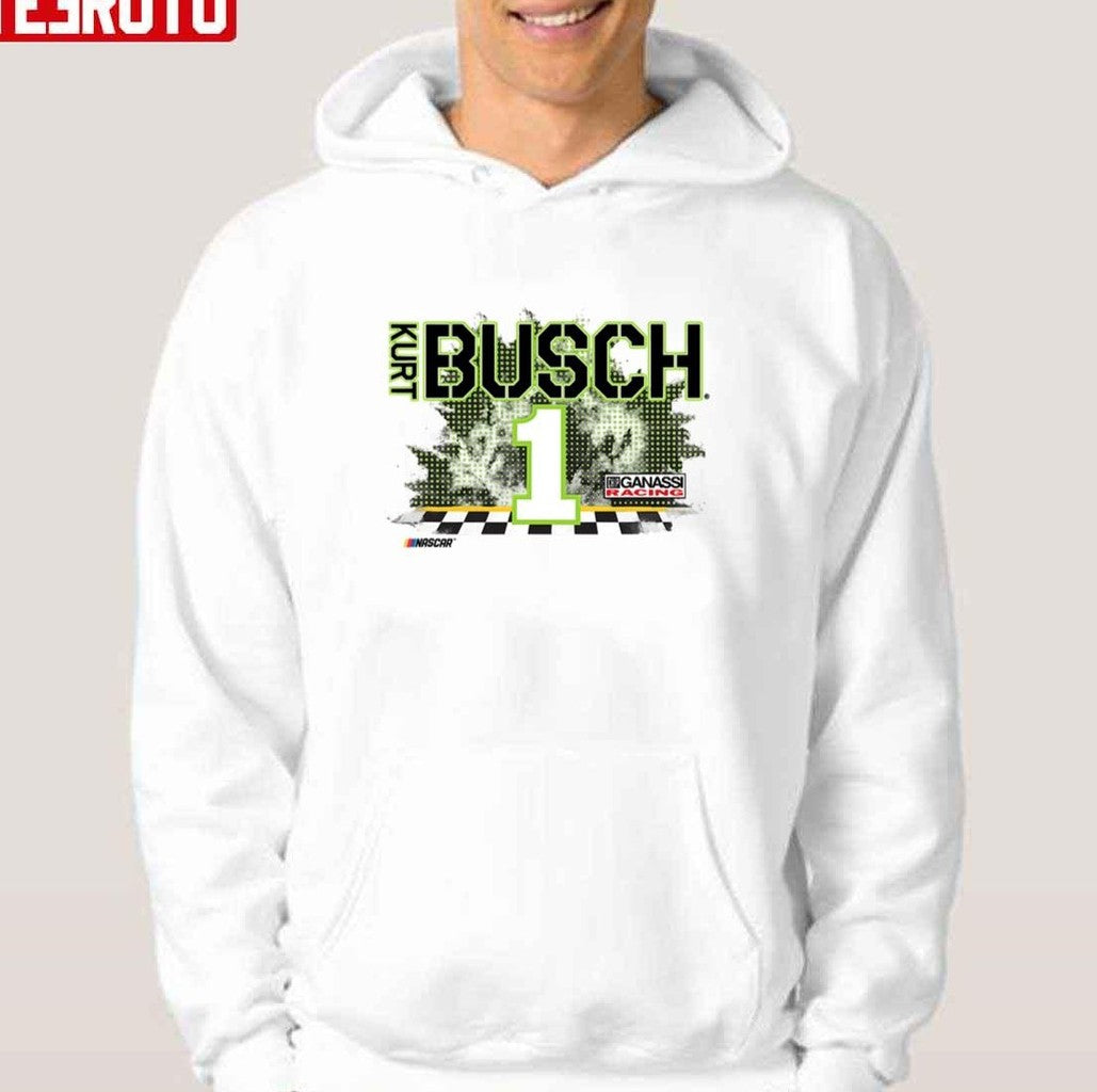 Nascar Kurt Busch Racing Flags Unisex T-Shirt