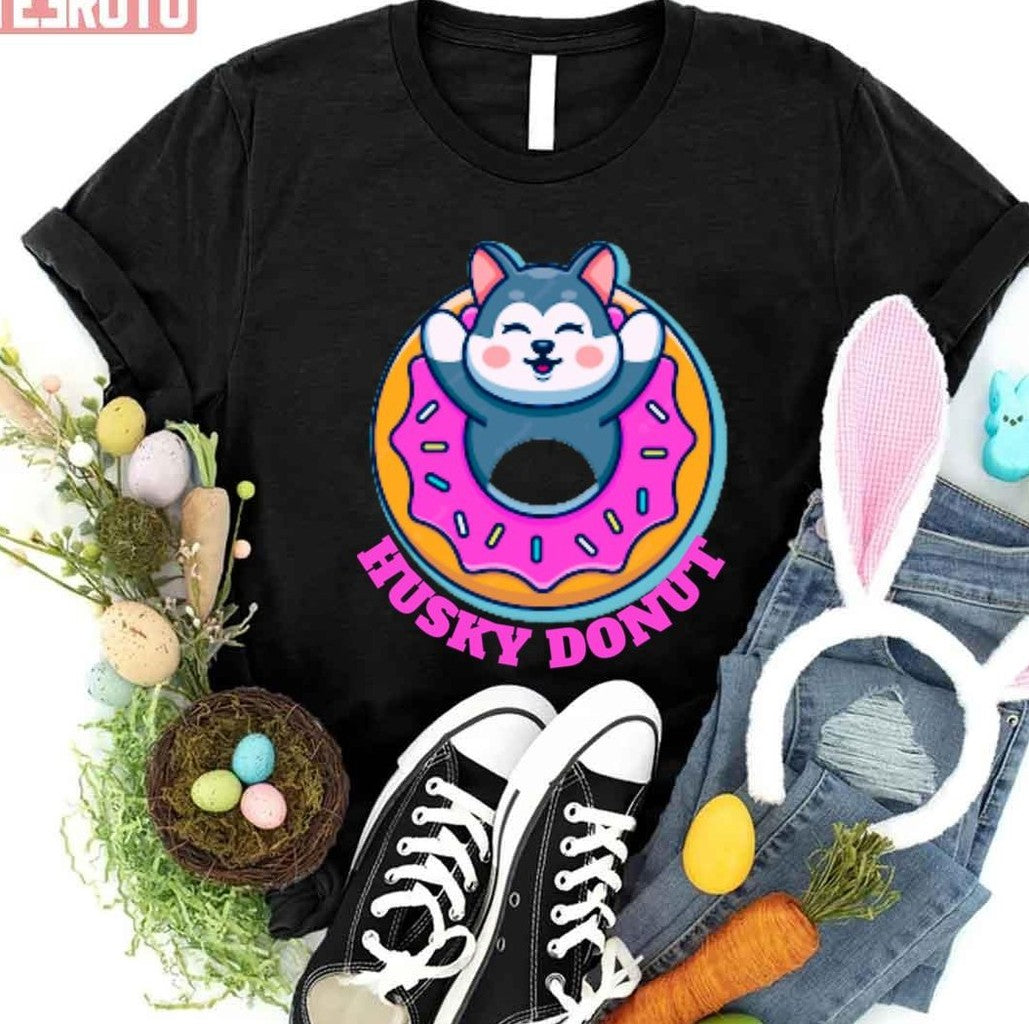 Siberian Husky Donutfunny Unisex T-Shirt