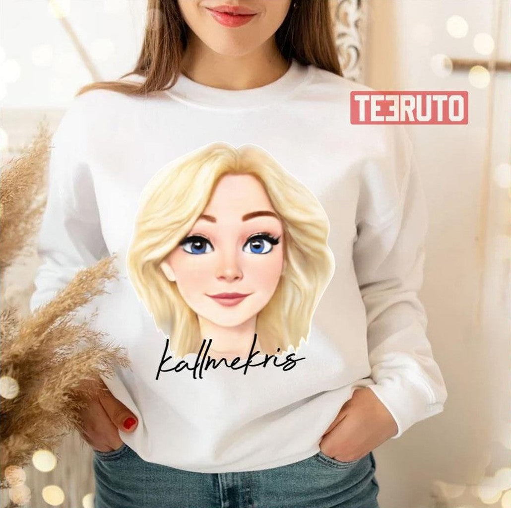 Baby Face Kris Tiktok Kallmekris Design Unisex Sweatshirt