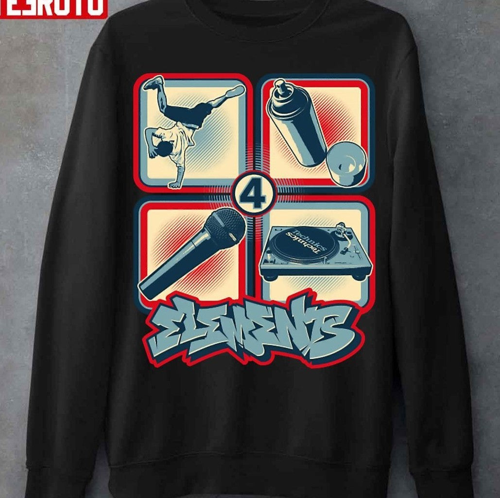 4 Elements Of Hip Hop Unisex T-Shirt