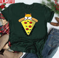 Shiba Inu Dog Eating A Pizza Unisex T-Shirt