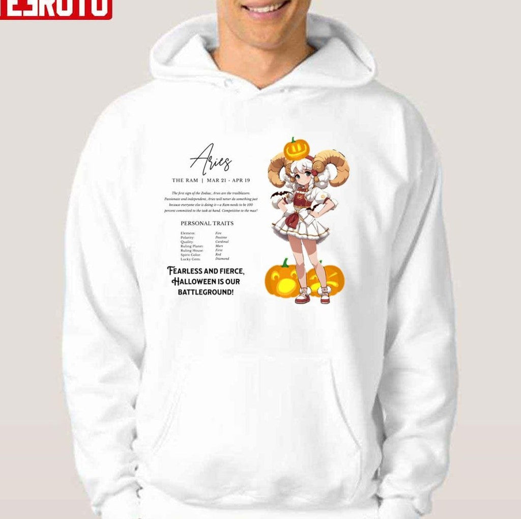 Aries Human Form Anime Halloween Collection Unisex T-Shirt