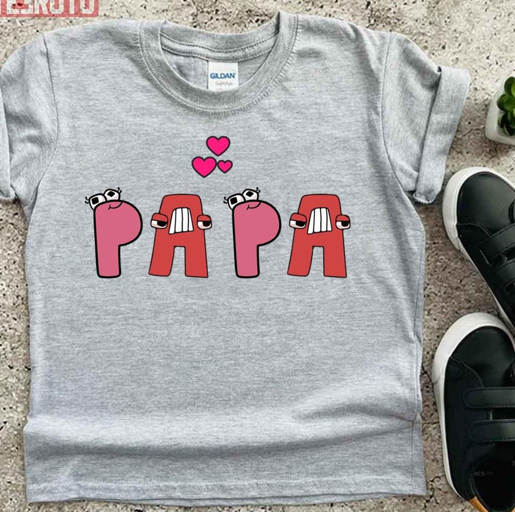 Papa Word Alphabet Lore Unisex T-Shirt