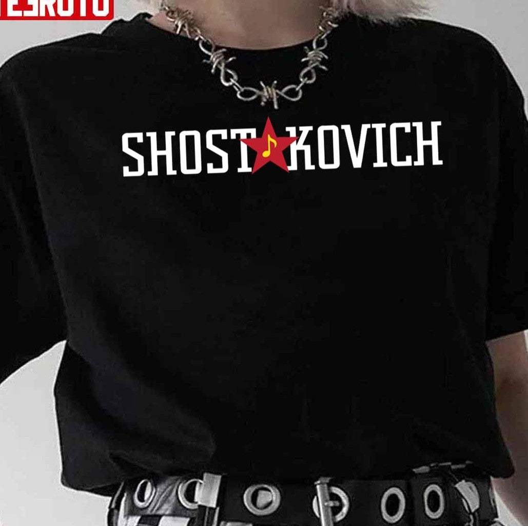 Shostakovich For Dark Backgrounds Unisex T-Shirt