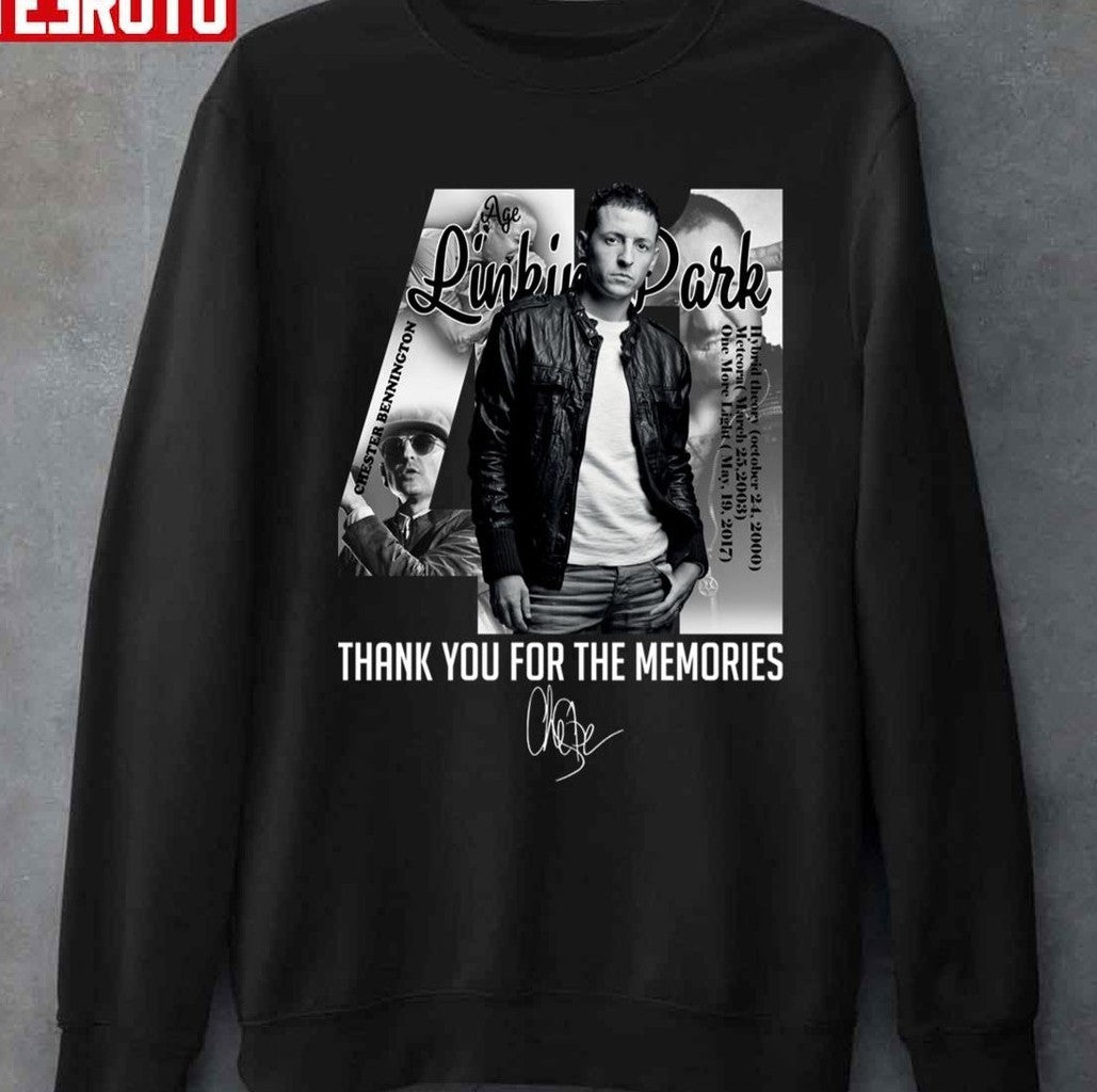 44 Age Chester Bennington R.I.P Thank You For The Memories Unisex T-Shirt