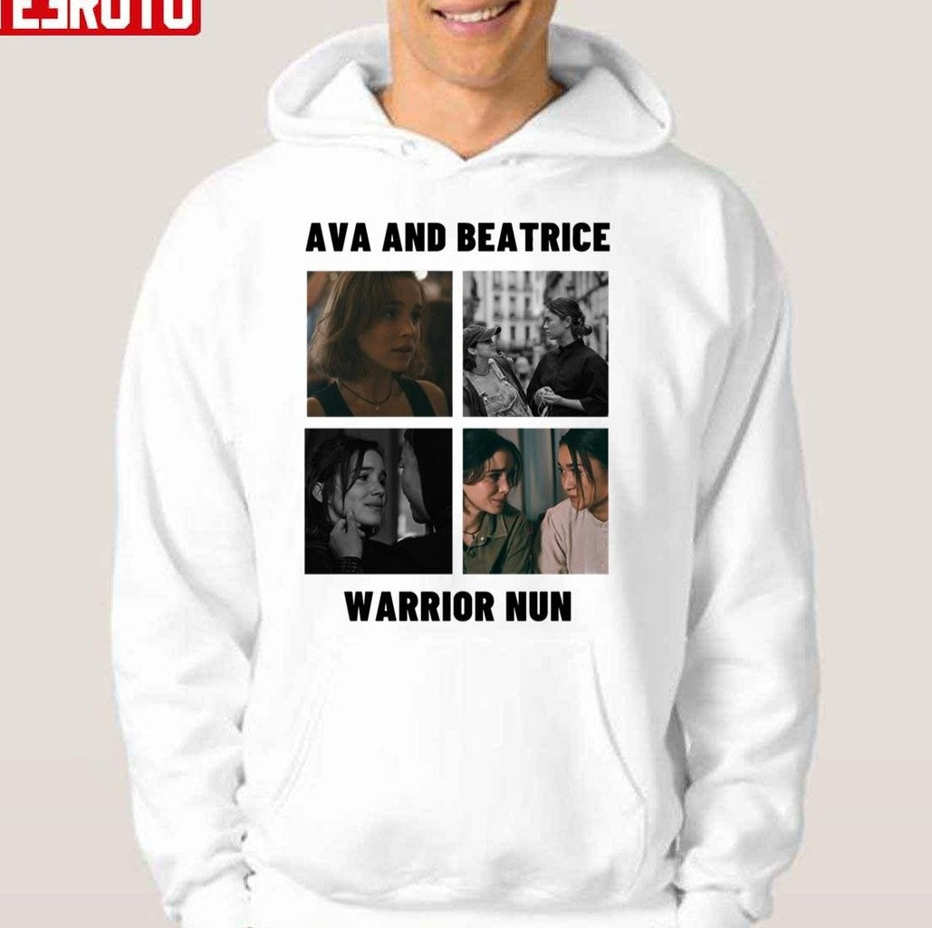 Shades Of Avatrice Ava And Bea Warrior Nun Unisex Hoodie