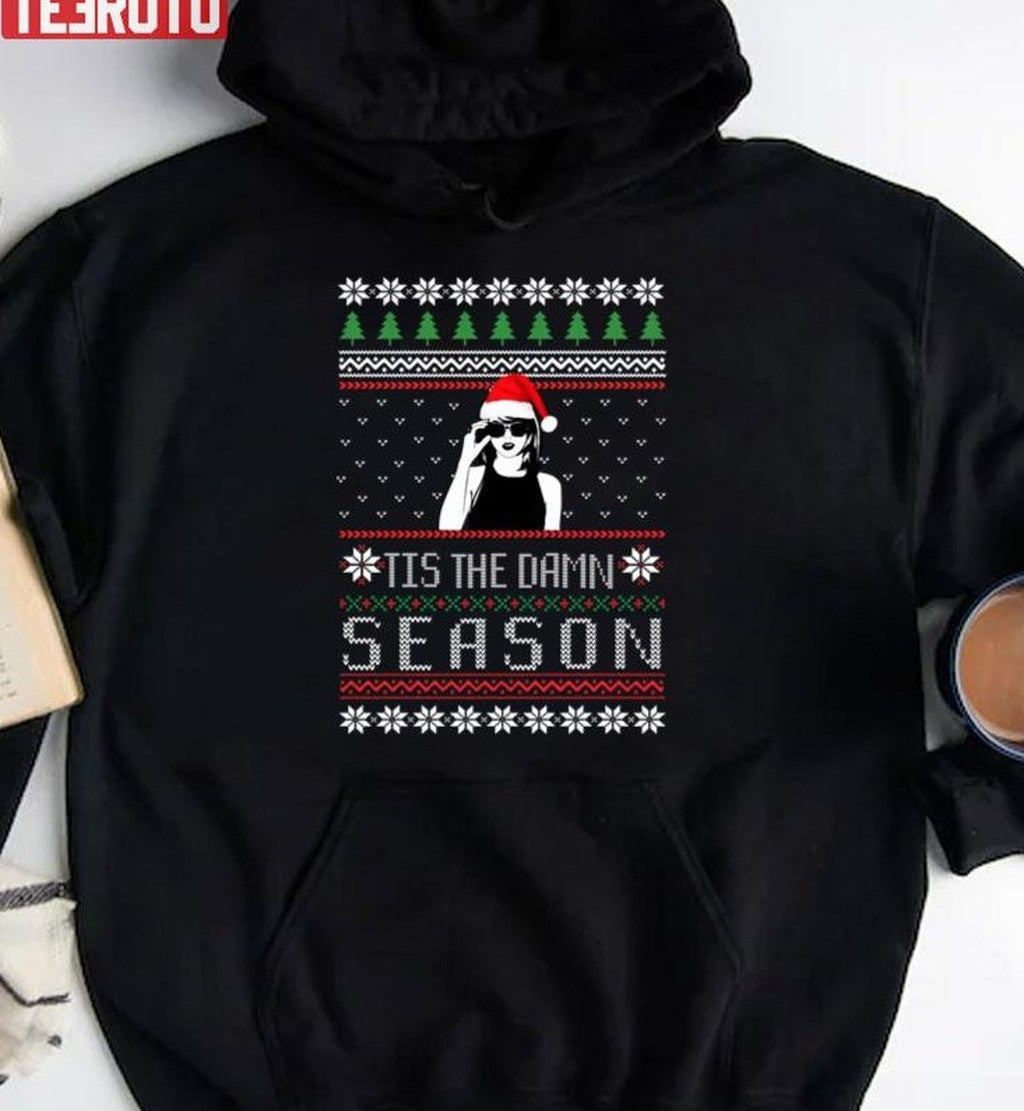 Taylor Tis The Damn Season Christmas Vintage Sweatshirt