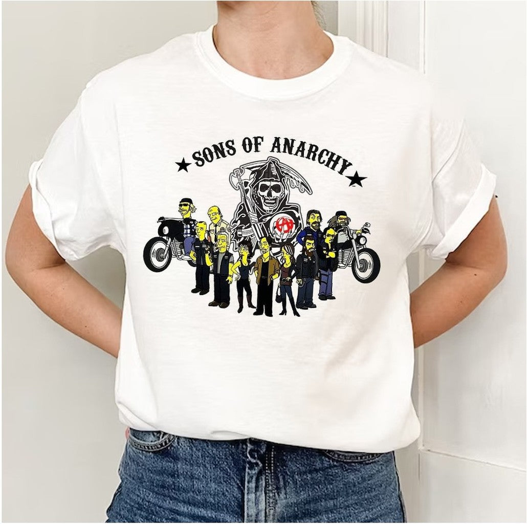 Sons Of Anarchy Simpsonized Sons Unisex T-Shirt