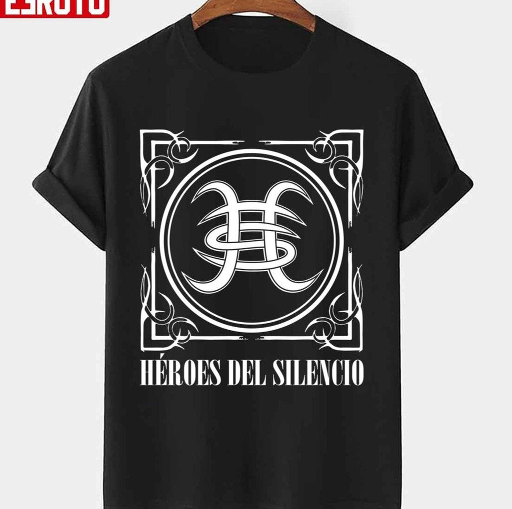 Rock Heroes Del Silencio Logo Unisex T-Shirt
