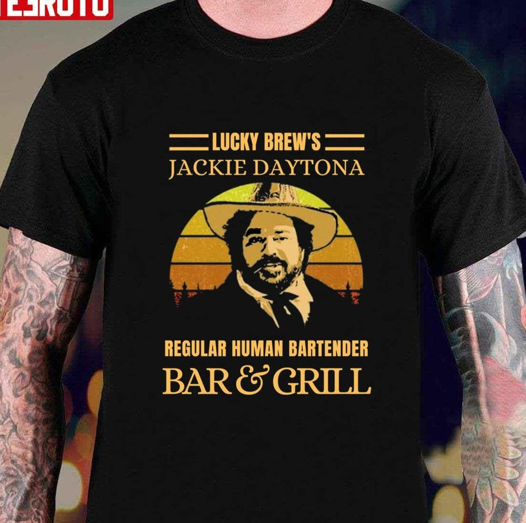 Regular Human Bartender Bar Brews Jackie Daytona  And Grill Vintage Retro Unisex T-Shirt Unisex T-Shirt