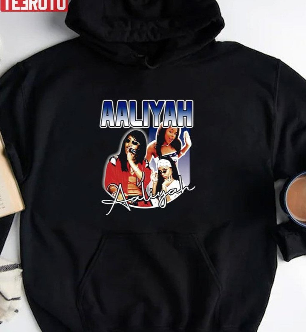 Beautiful Aaliyah Singer Vintage 90s Unisex T-Shirt