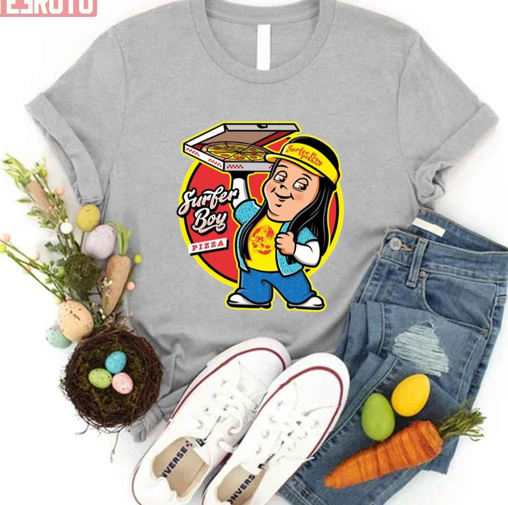Pizza Boy Surfer Boy Pizza Unisex T-Shirt