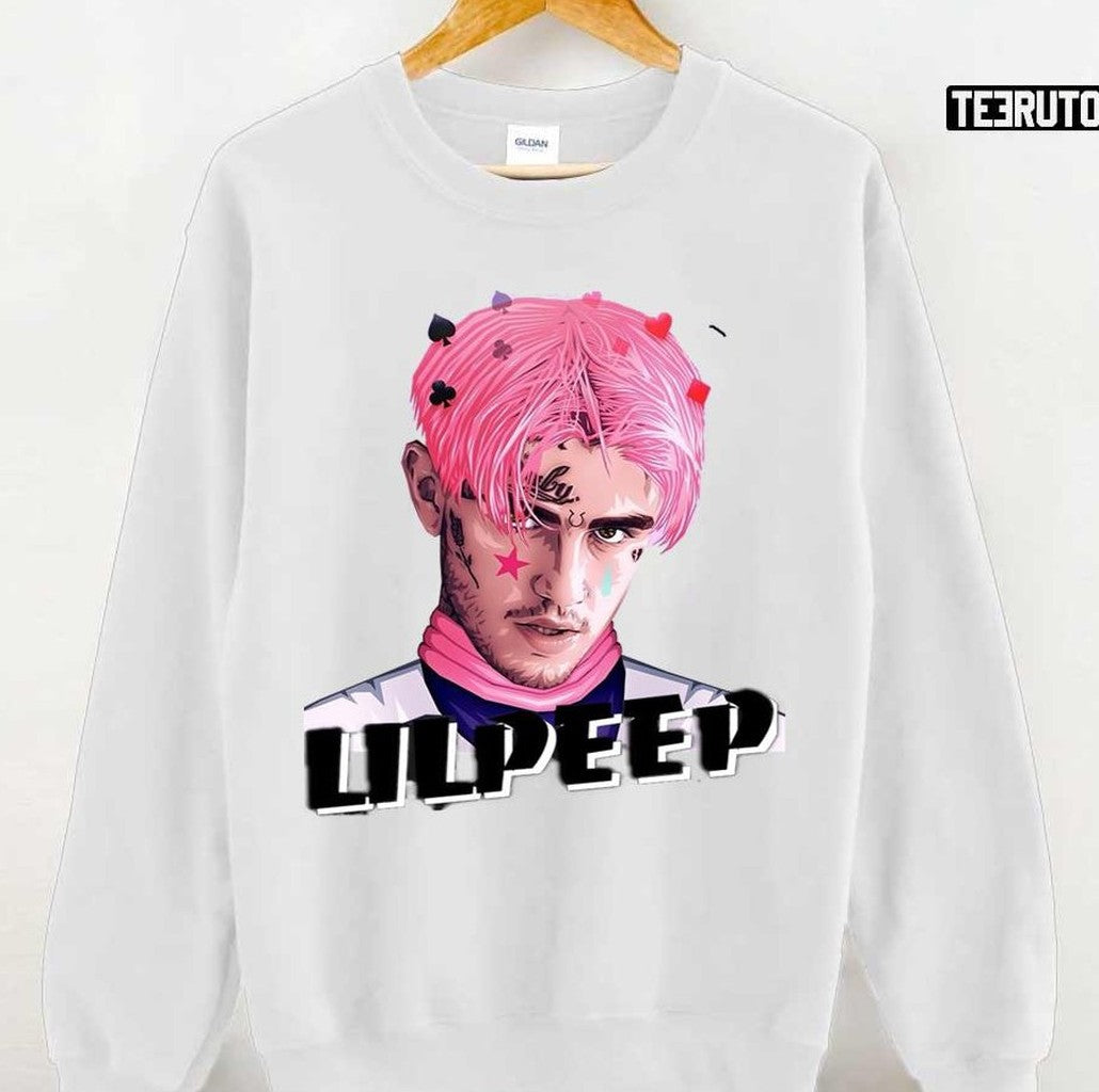 Pink Lil Peep Hip Hop Music Art Unisex Hoodie