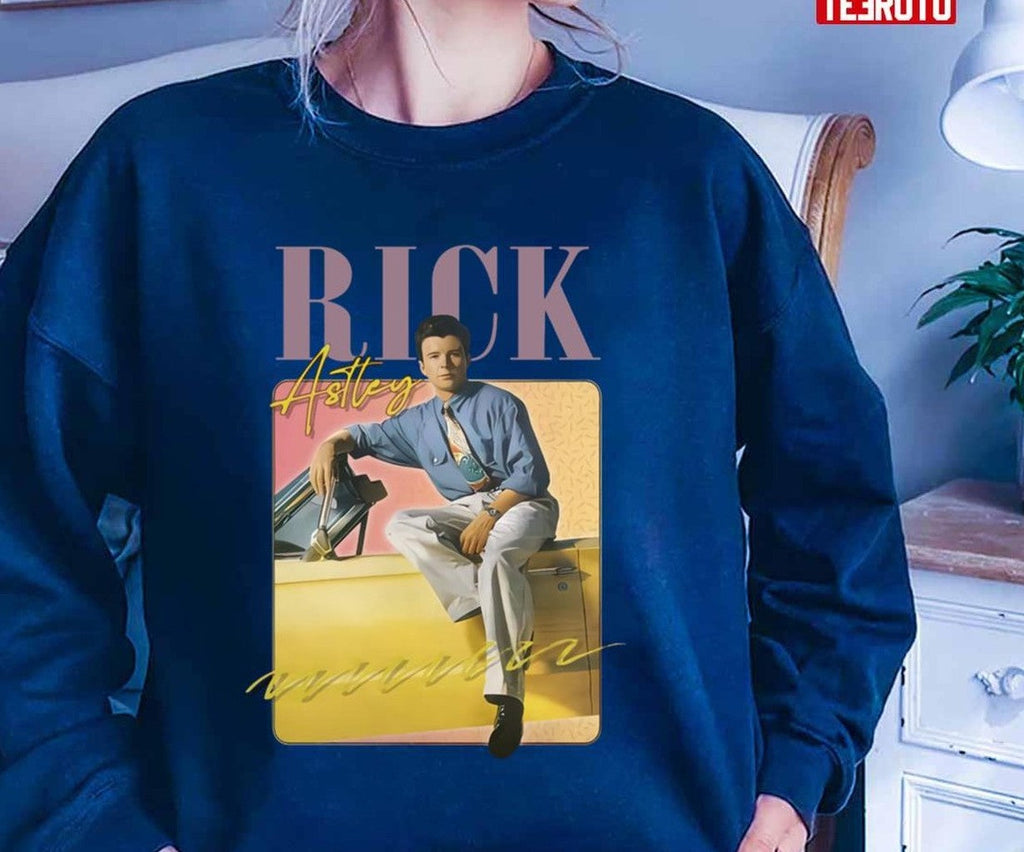 80s Vibin' Aesthetic Design Singer Rick Astley Unisex T-Shirt
