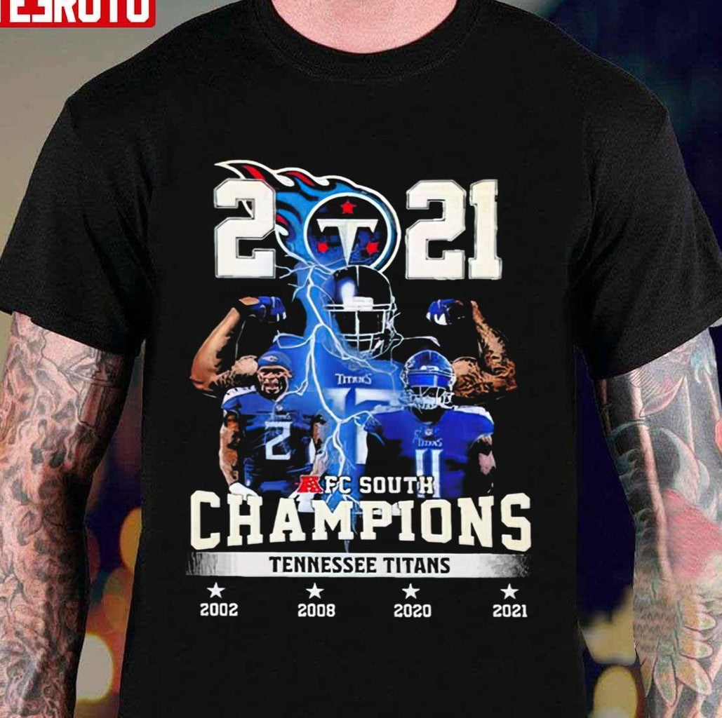 Tennessee Titans Team Champions 2021 AFC South Unisex T-Shirt