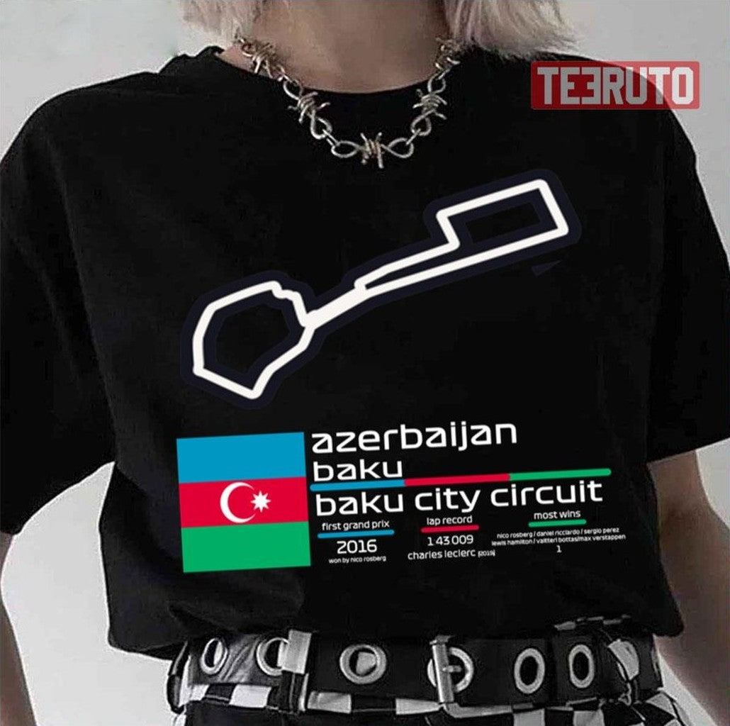 Racing Baku City Circuit F1 Records Unisex T-Shirt