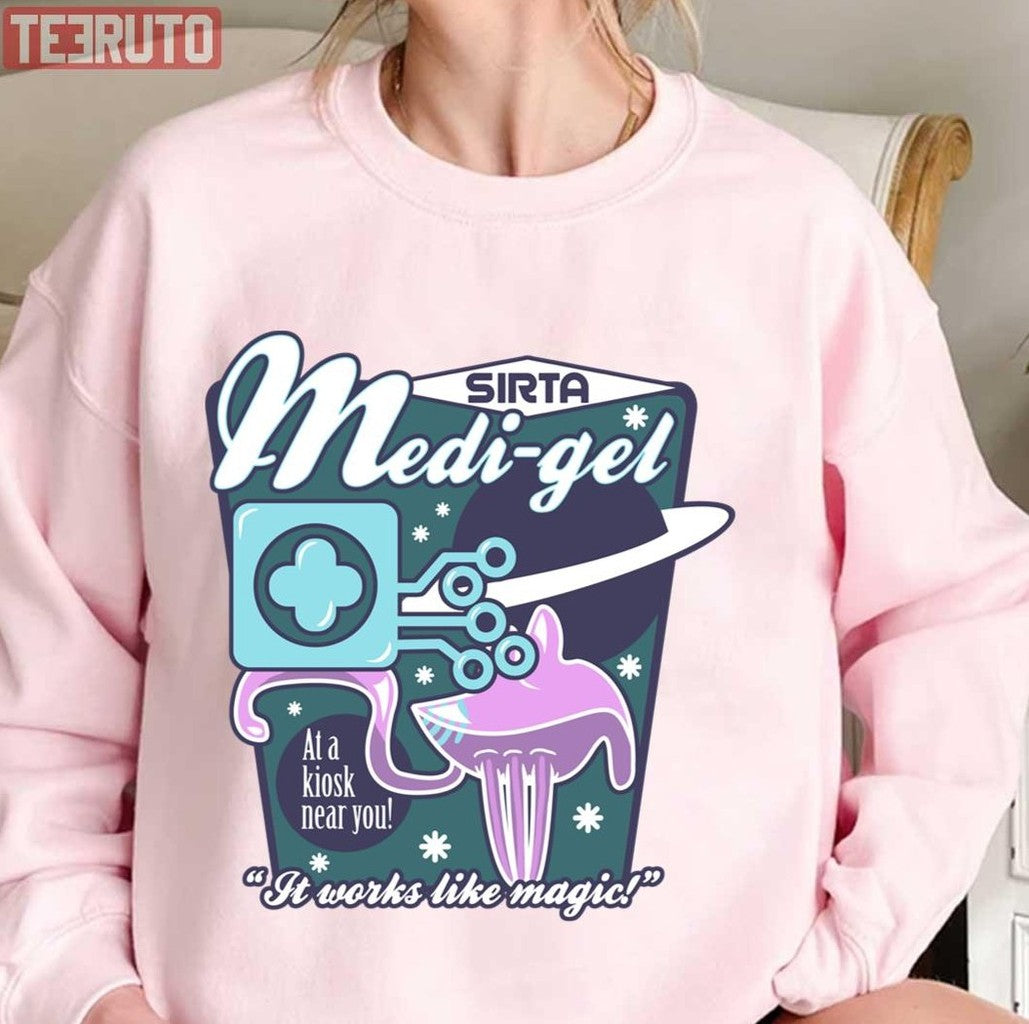 Sirta Medi Gel Advertisement It Works Like Magic Mass Effect Unisex Sweatshirt