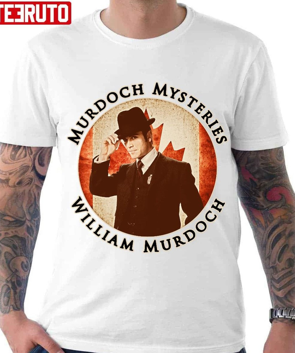 Murdoch Mysteries William Murdoch With Vintage Effect Unisex T-Shirt