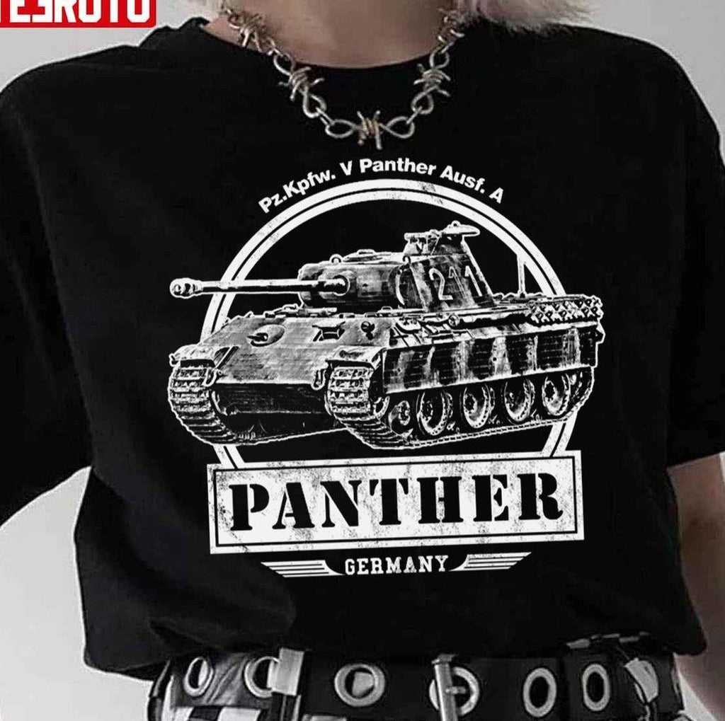 Panther Ww2 German Tank Vintage Unisex T-Shirt
