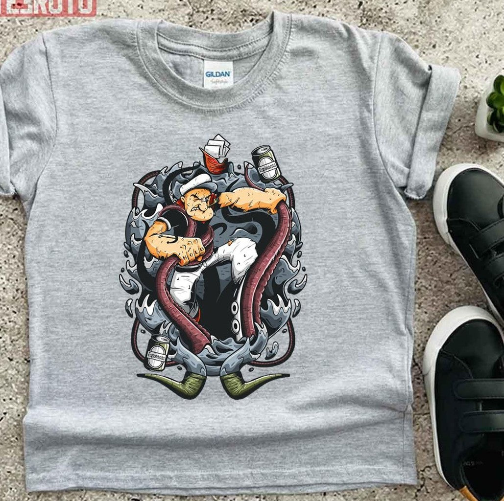 Popeye Fan Art Cartoon Legend Unisex T-Shirt