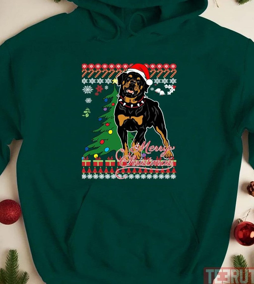 Rottweiler Dog Lover Xmas Ugly Xmas Style Unisex Sweatshirt