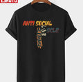 Anti Social Muscle Mommy Club Retro Colored Unisex T-shirt