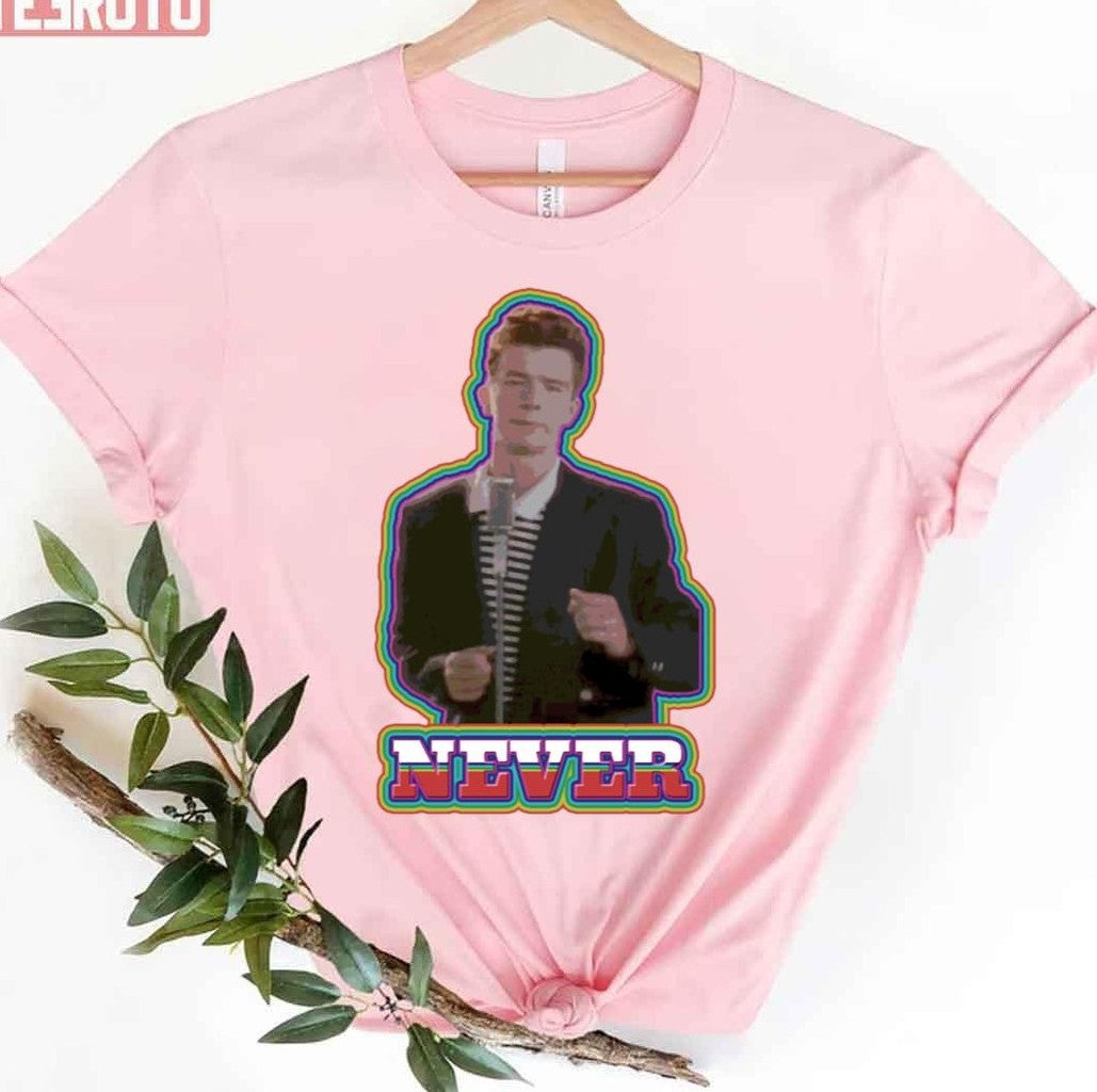 Never Song Meme Rick Astley Unisex T-Shirt