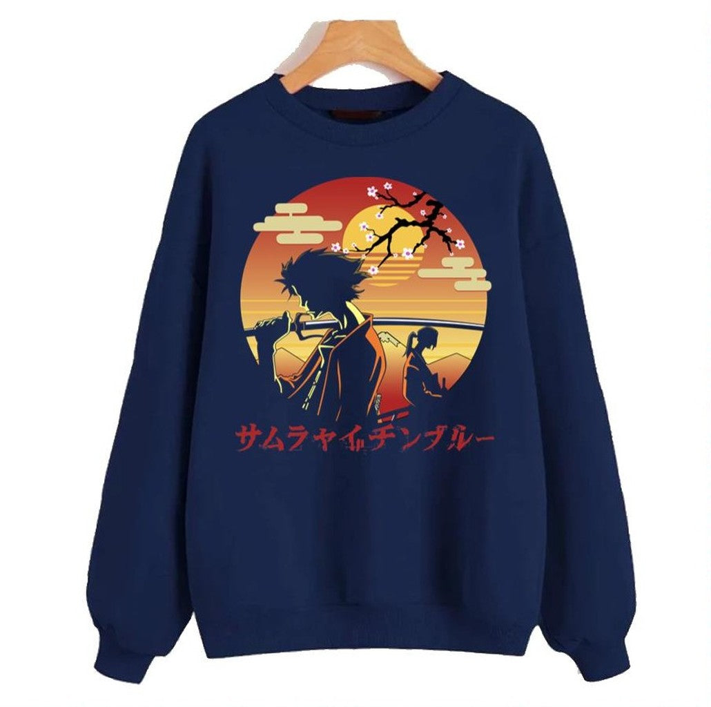 Mugen And Jin Champloo Japanese Sunset Unisex Sweatshirt