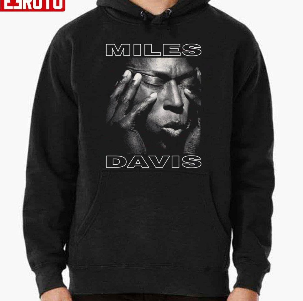 Black And White Design Miles Davis Unisex Hoodie