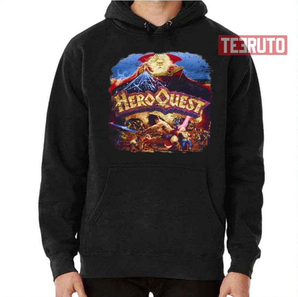 Quest Of Heroes Distressed Design Unisex T-Shirt -