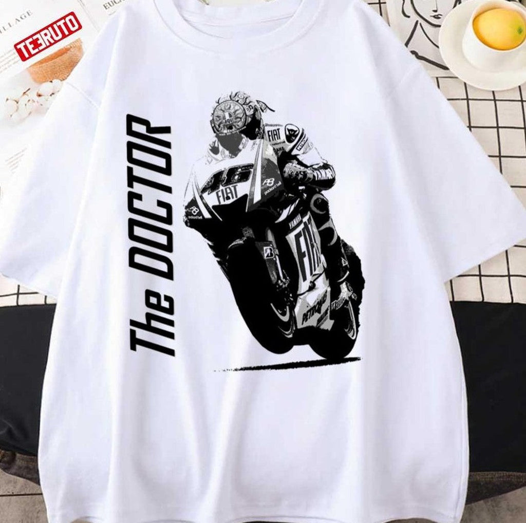 The Doctor Valentino Rossi Black And White Design Unisex Sweatshirt