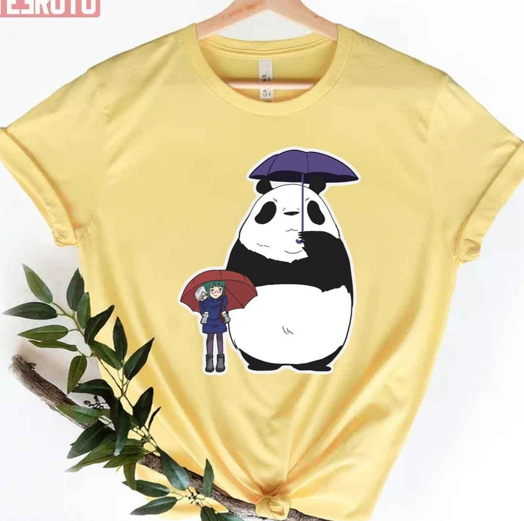 My Neighbour Panda Jujutsu Kaisen X My Neighbour Totoro Anime Unisex T-Shirt