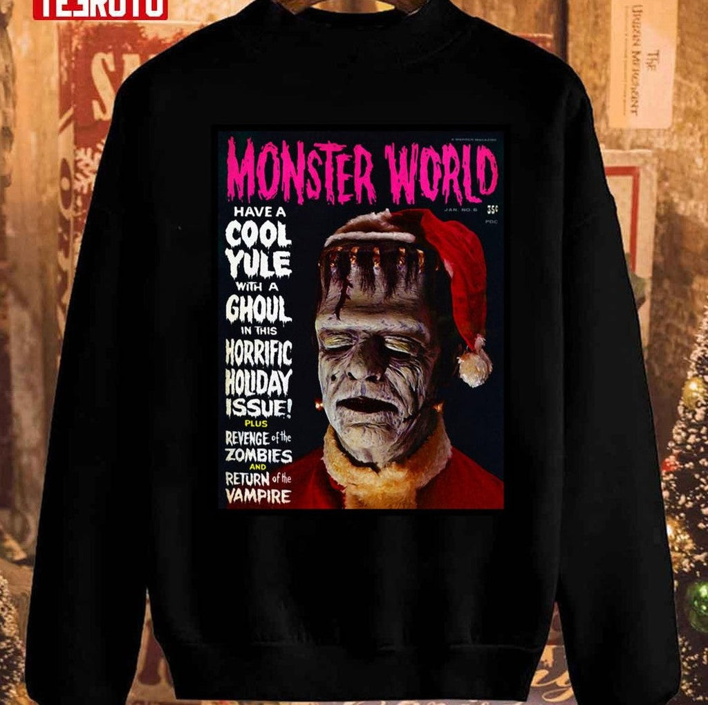 Another Great Monster World Magazine Christmas Cover Unisex Sweatshirt
