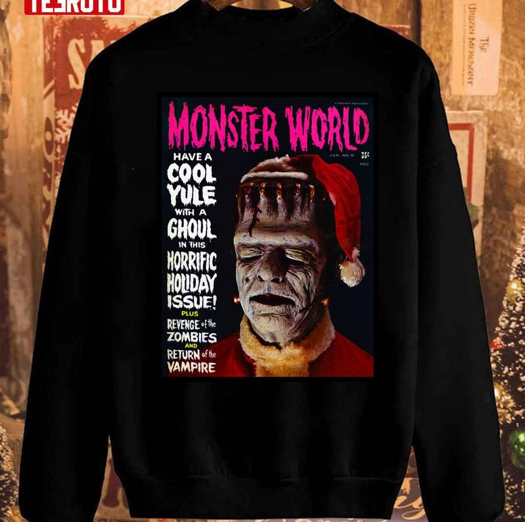 Another Great Monster World Magazine Christmas Cover Unisex Sweatshirt