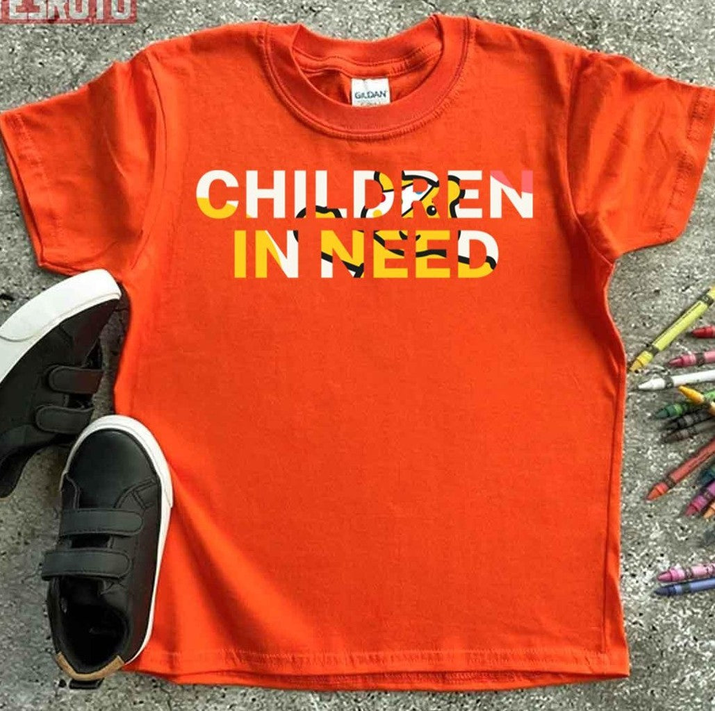 Pudsey Bear Typographic Design Children In Need Unisex T-Shirt