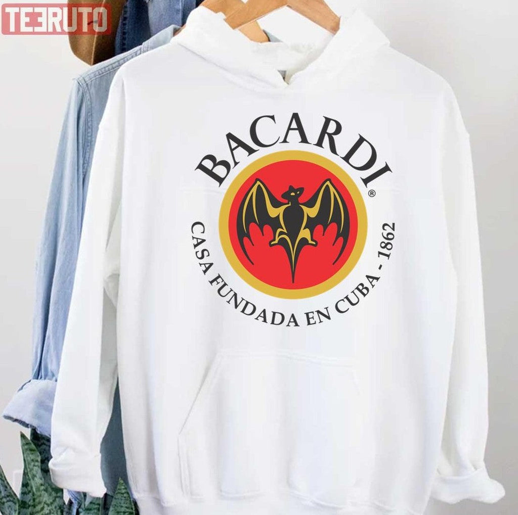Baverages Logo Bacardi The Bat Unisex Hoodie