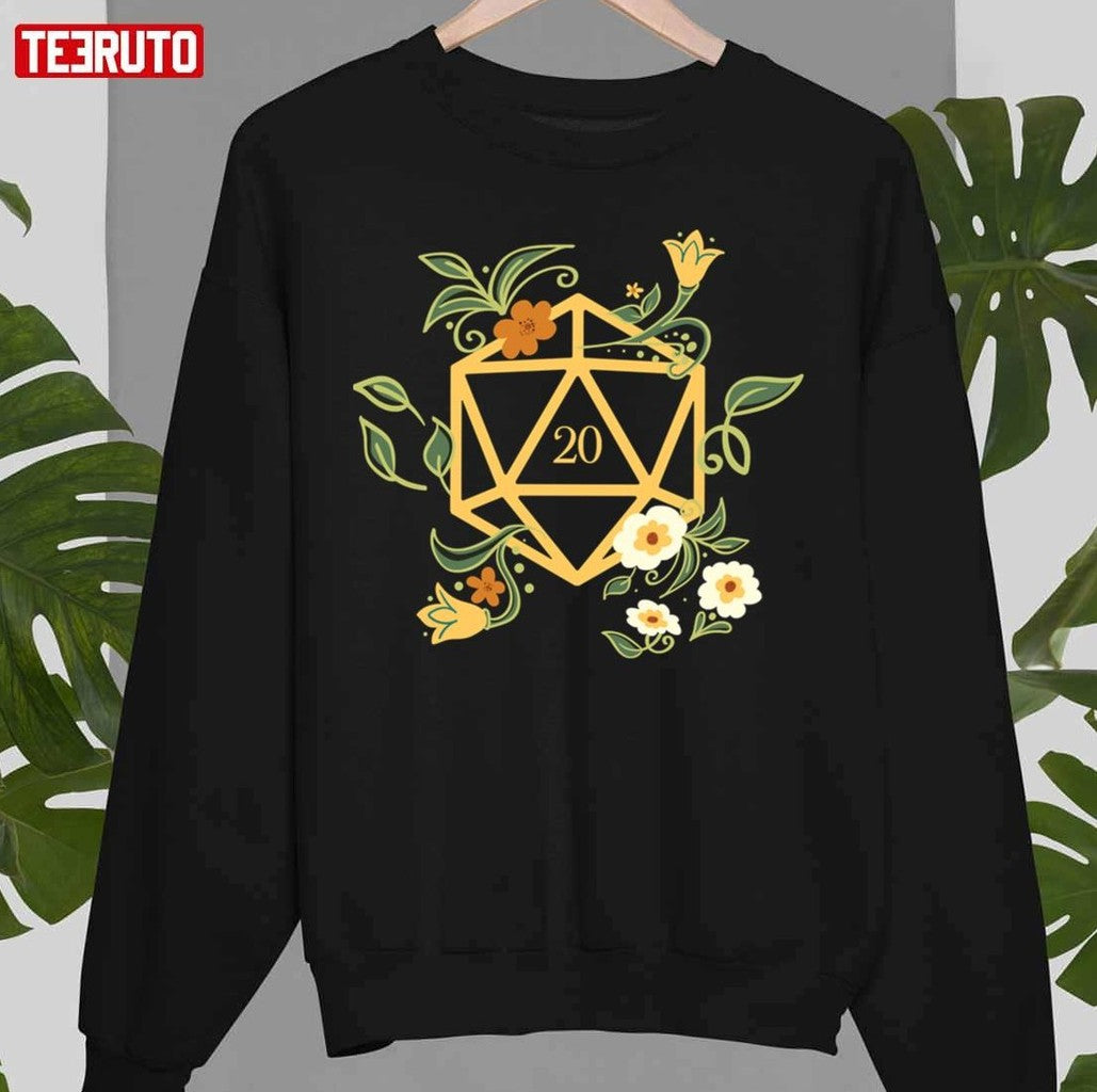 Plant Lovers Polyhedral D20 Dice Unisex T-Shirt