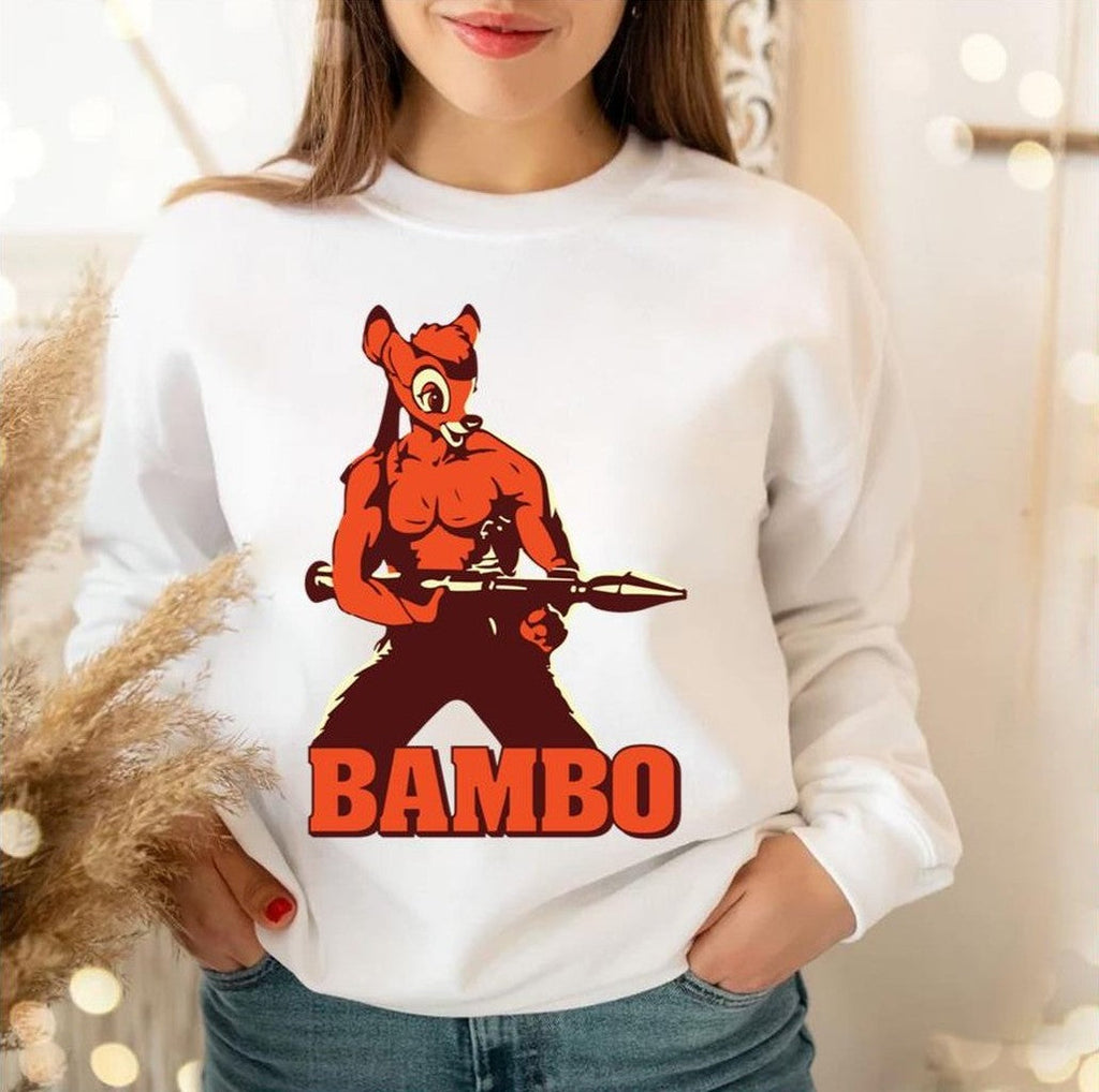 Bambo Funny Bambi Dear Parody First Blood Unisex Sweatshirt