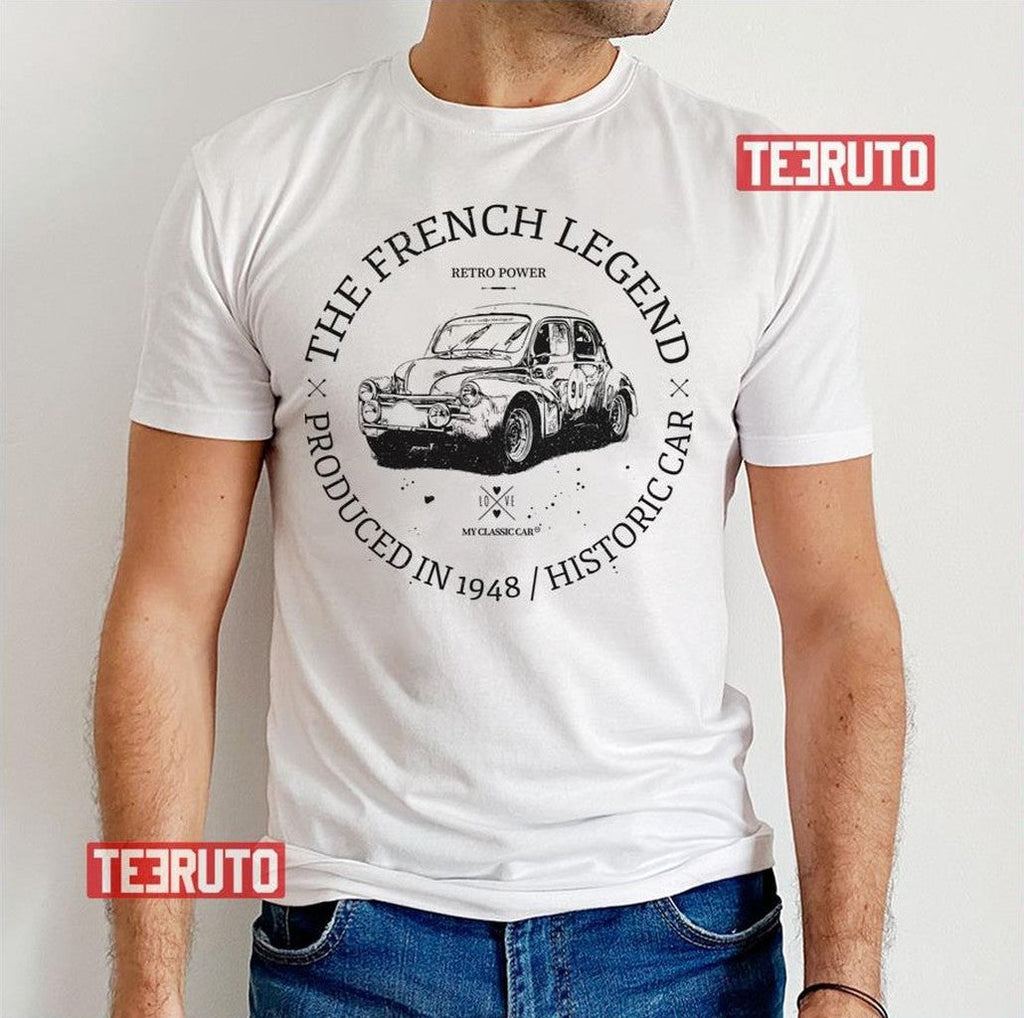 Renault 4cv Vintage Car Unisex T-Shirt