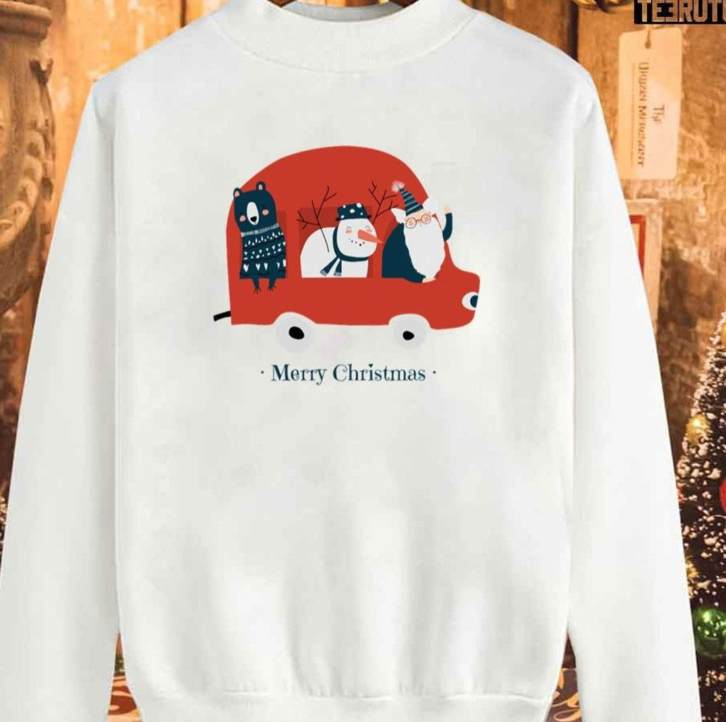 Santa Car Sweatshirt