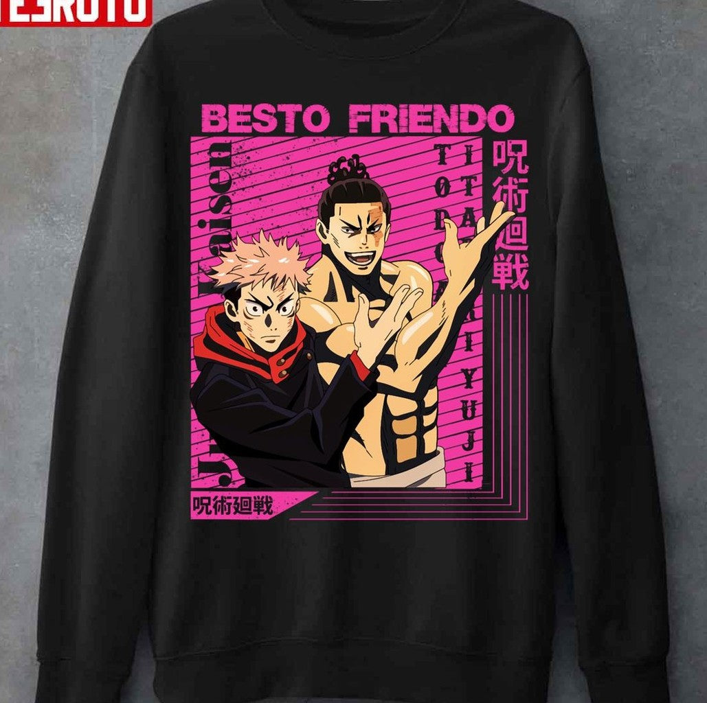 Besto Friendo Yuji &amp; Todo Jujutsu Kaisen Unisex T-Shirt
