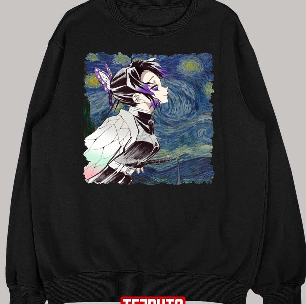 Shinobu Kochou Starry Night Art Unisex T-Shirt