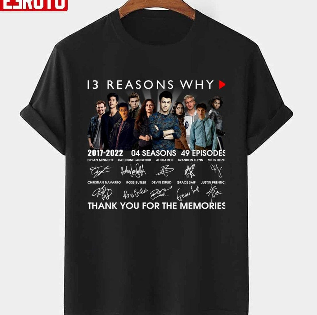 Signature And Thank You For The Memories 13 Reasons Why Unisex T-Shirt