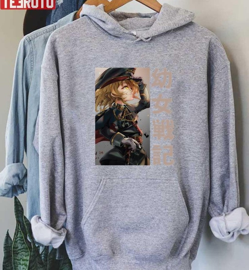 Anime Japanese Tanya Von Degurechaff Youjo Senki Unisex T-Shirt