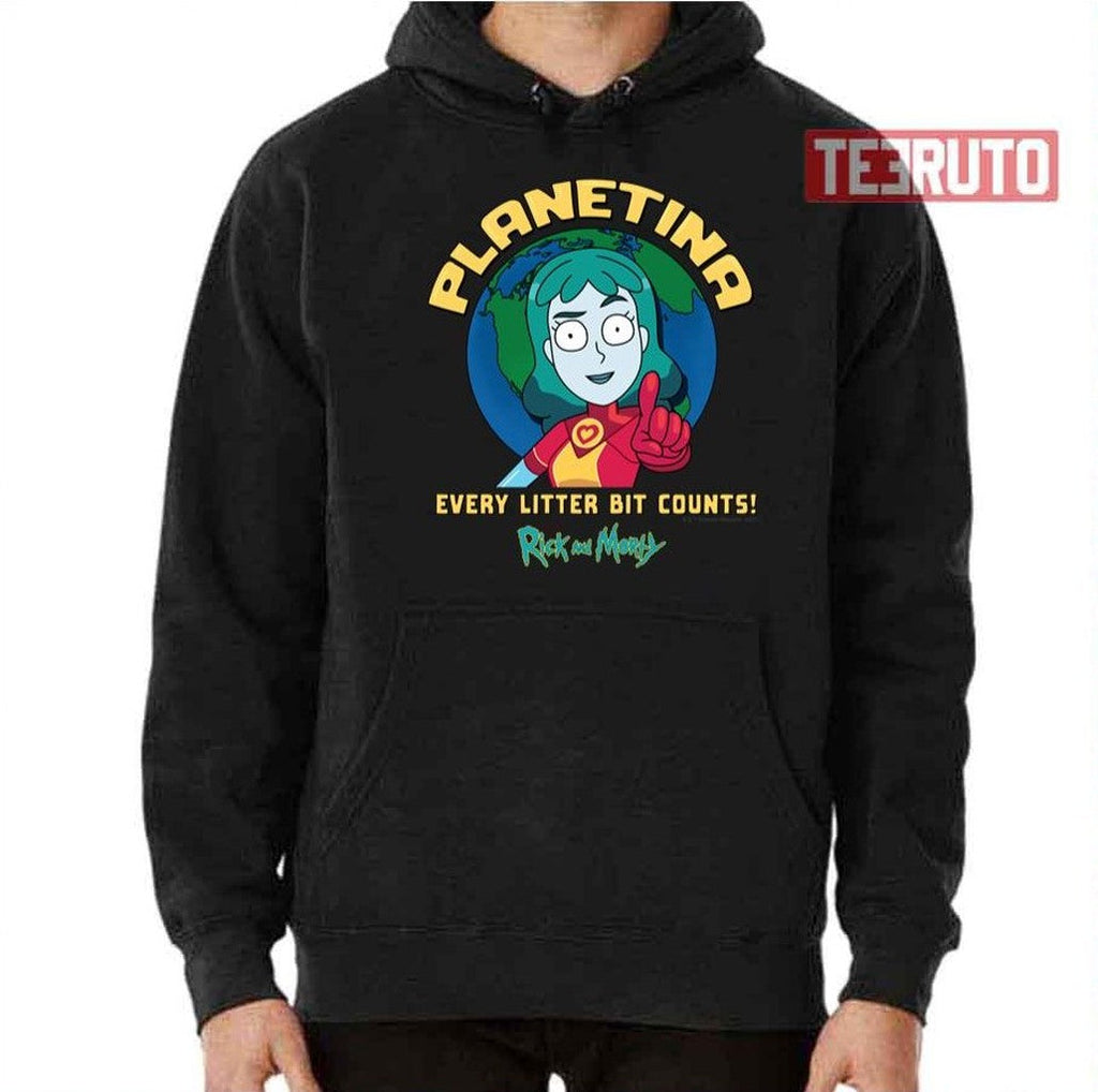 Planetina Every Litter Bit Counts Captain Planet Unisex T-Shirt
