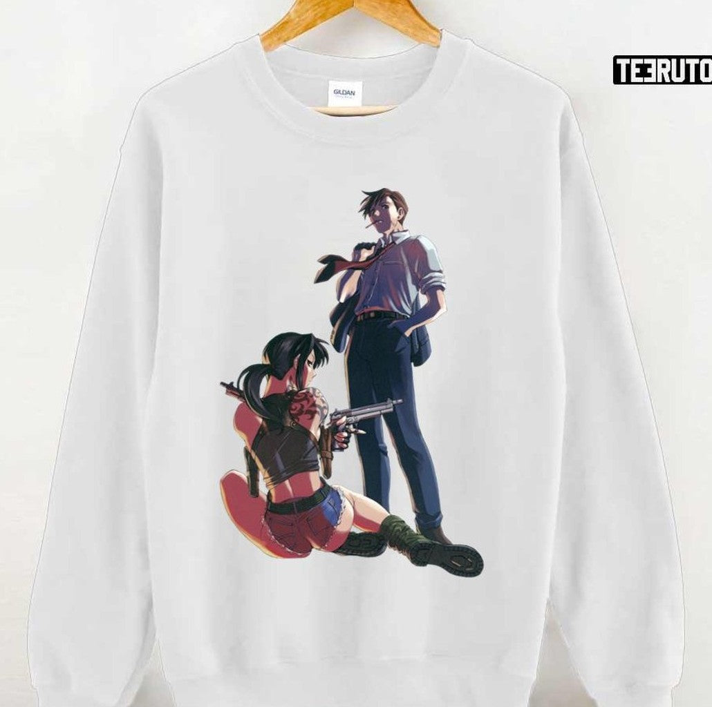Rokuro Okajima Revy Black Lagoon Anime Unisex T-shirt