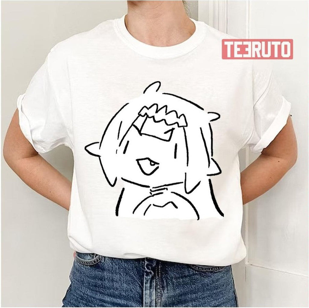 Sily Line Art Ninomae Ina'nis Unisex T-Shirt