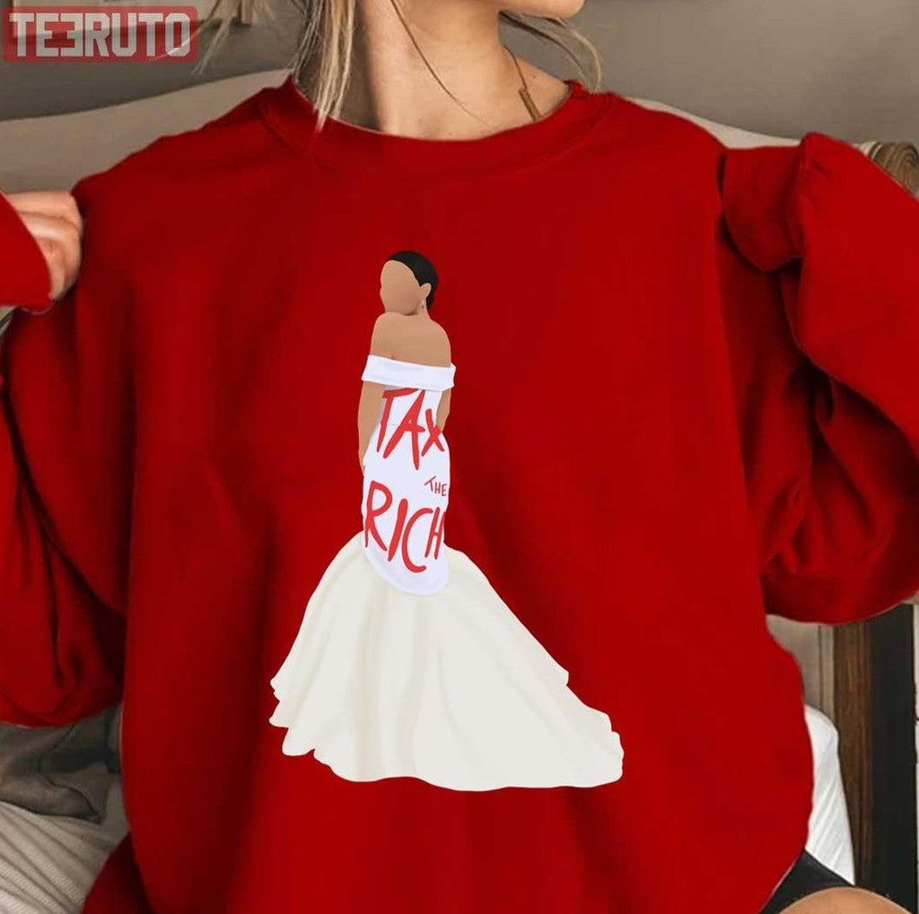 AOC Met Gala Tax The Rich Unisex Sweatshirt