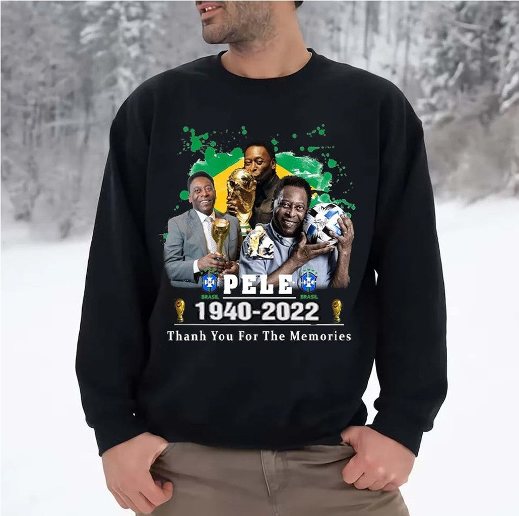 Pele Brazil Football Legend Never Die 1940-2022 Unisex Sweatshirt